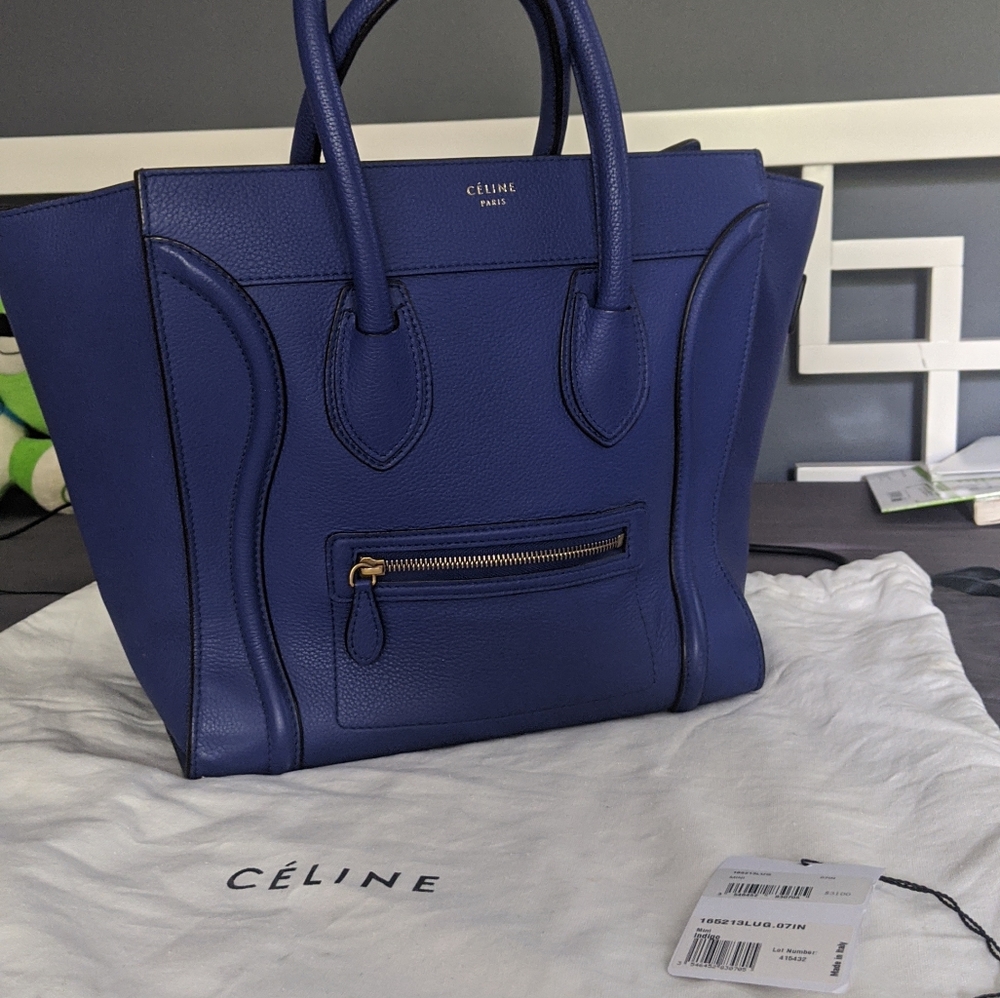 Celine mini luggage Indigo